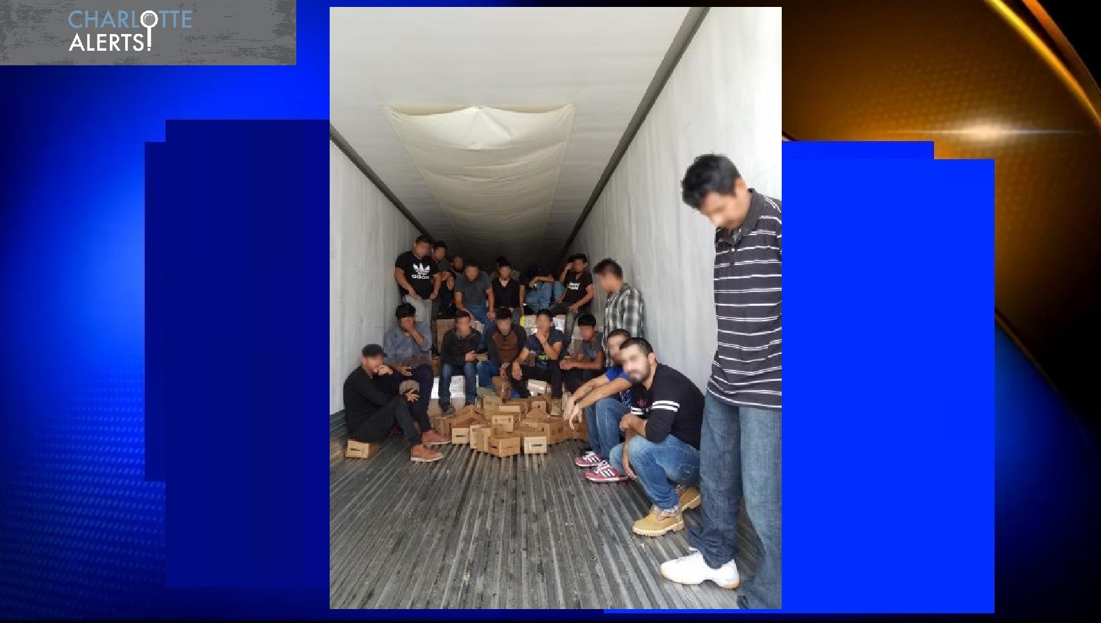 47 ILLEGAL IMMIGRANTS FOUND IN TRACTOR TRAILER ENTERING UNITED STATES