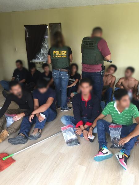 TEXAS AGENTS FIND 36 ILLEGAL IMMIGRANTS DISCOVERED IN STASH HOUSE