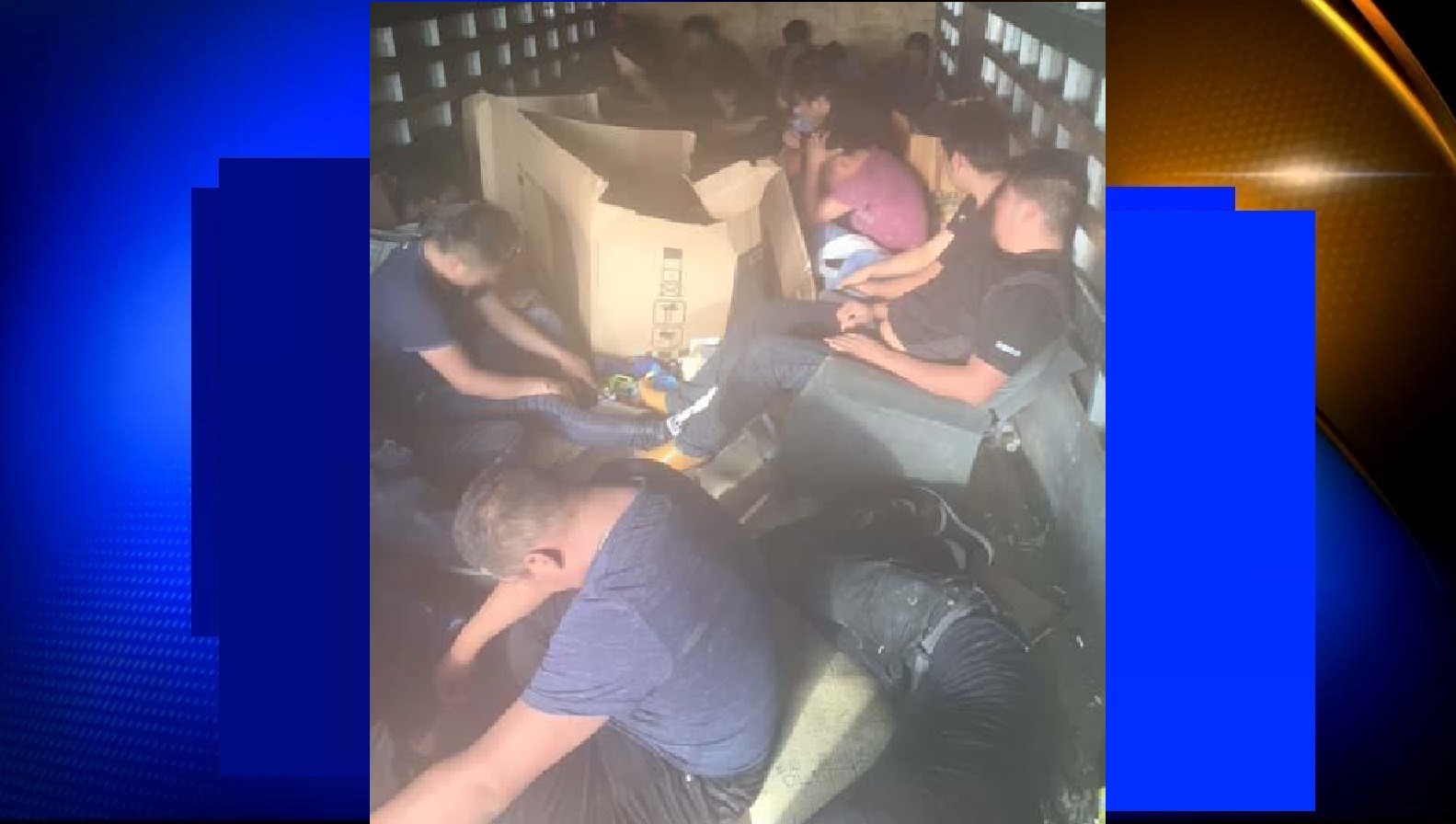 BORDER PATROL CATCHES 24 PEOPLE BEING SMUGGLED IN TRUCK