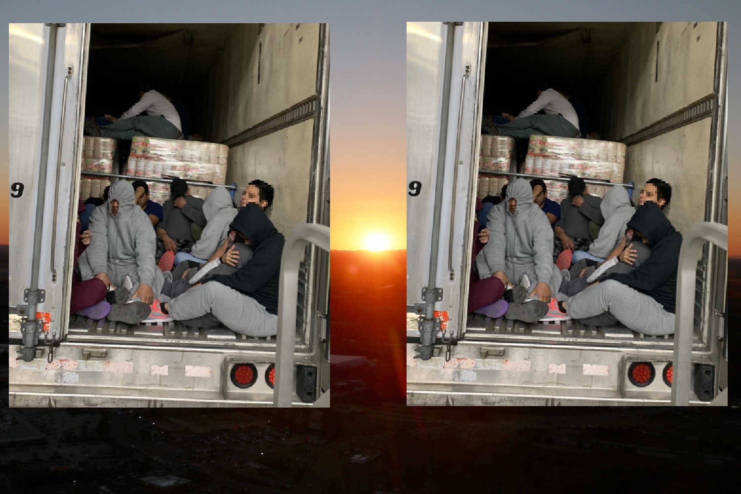 75 ILLEGAL IMMIGRANTS FOUND IN REFRIGERATED 18-WHEELER TRUCK