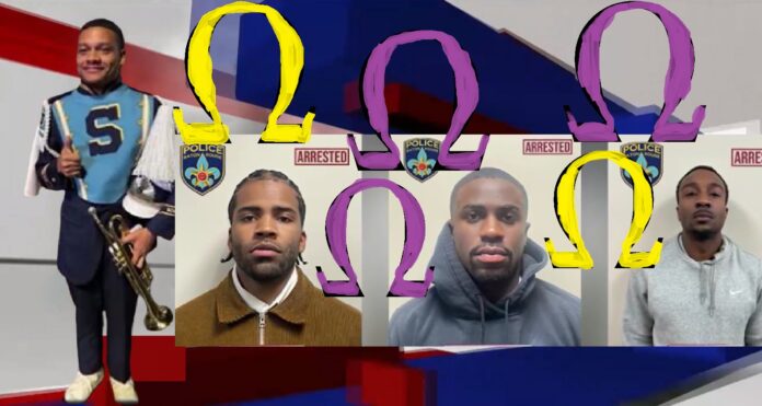 SOUTHERN UNIVERSITY OMEGA FRATERNITY MEMBERS ARRESTED AFTER PLEDGEE DIES URINATES ON SELF AFTER BEING PUNCHED IN CHEST