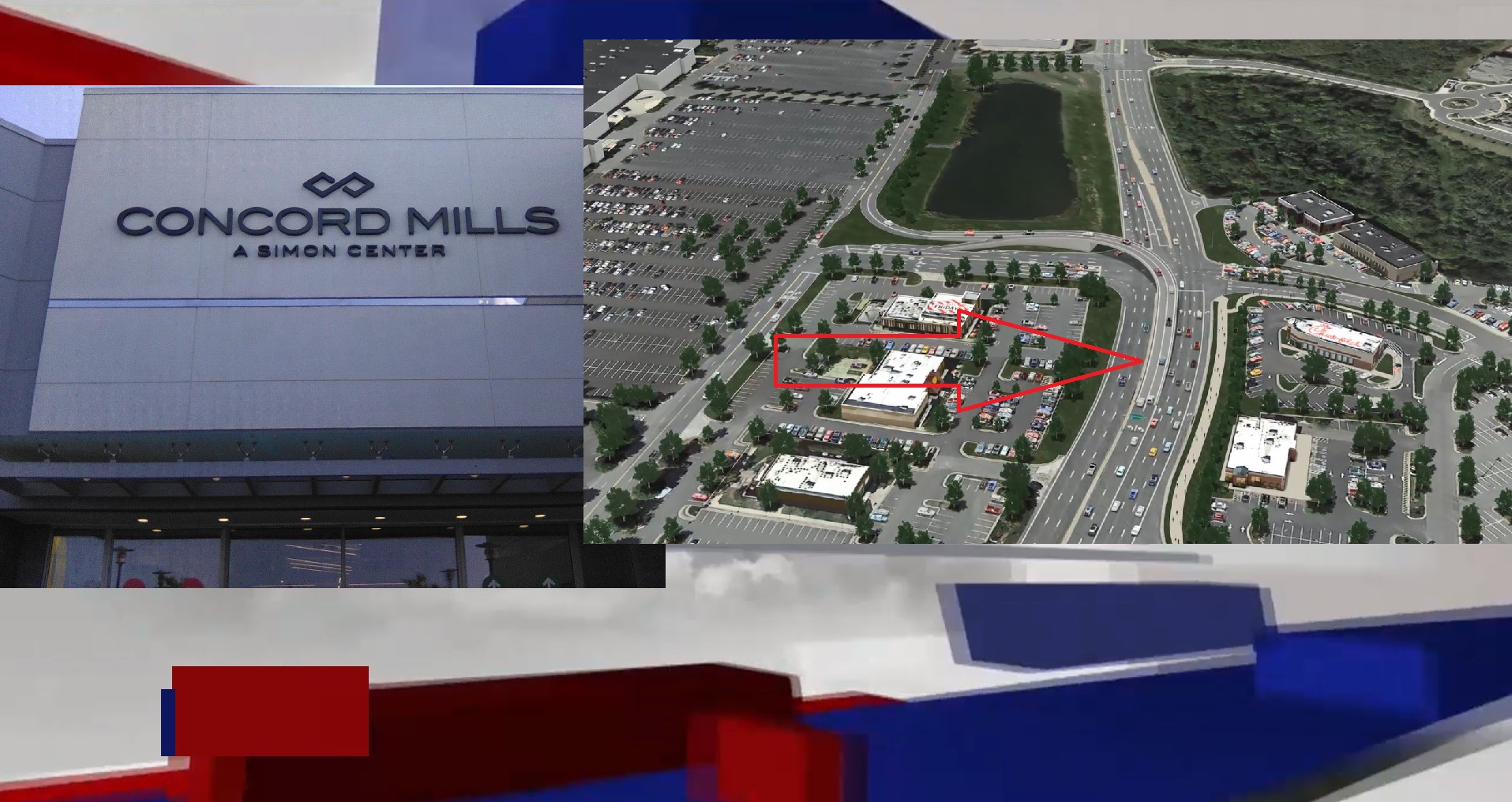 CONCORD MILLS MALL NEW FLY-OVER BRIDGE OPENS TODAY