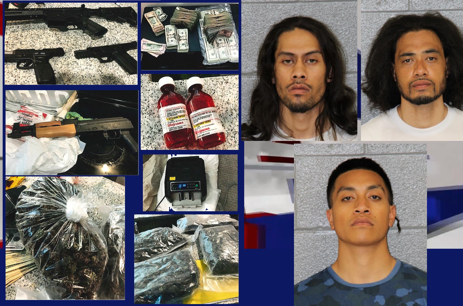 $70,000 CASH, AK-47, AND LARGE TRASH BAGS OF MARIJUANA FOUND DURING EVICTION NEAR NORTH TRYON