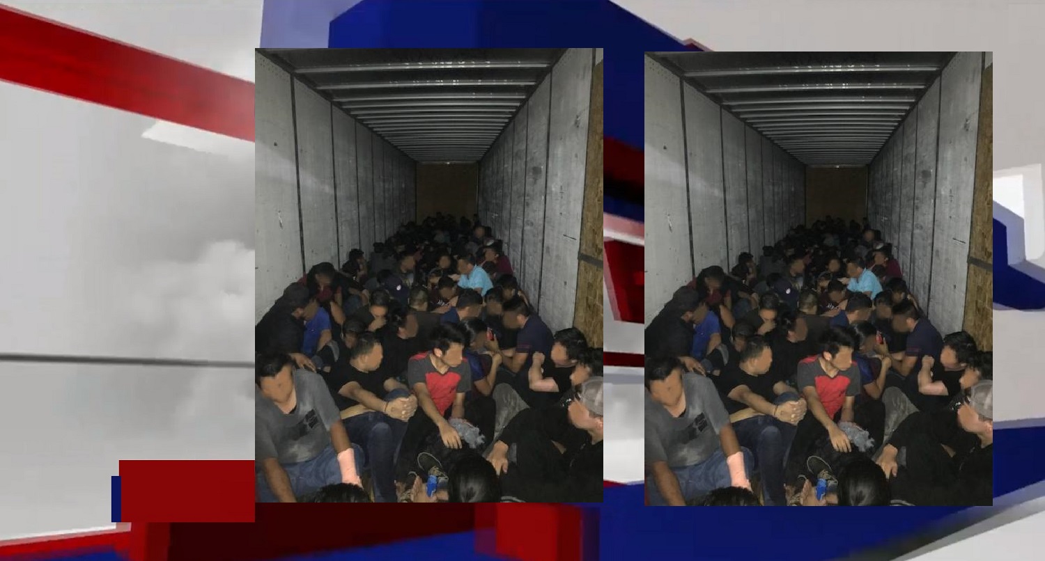 90 ILLEGAL IMMIGRANTS FOUND IN SEMI- TRUCK