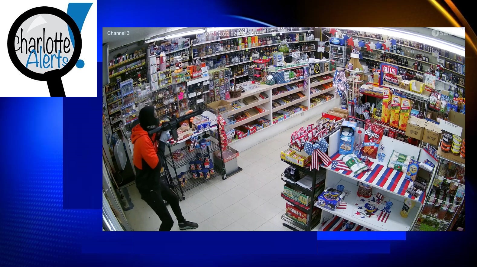 VIDEO: SUSPECT SHOT BY EMPLOYEE DURING ASSAULT RIFLE ROBBERY