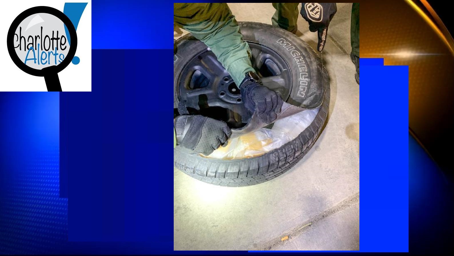 46 POUNDS OF METH HIDDEN IN CAR TIRE