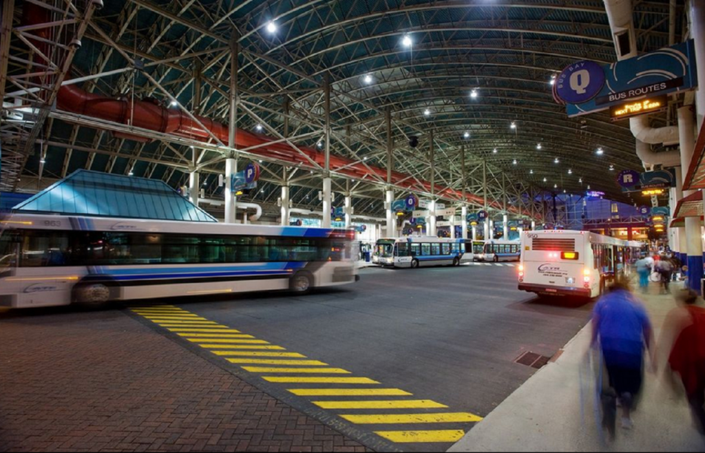 man dies at down town Charlotte transit center