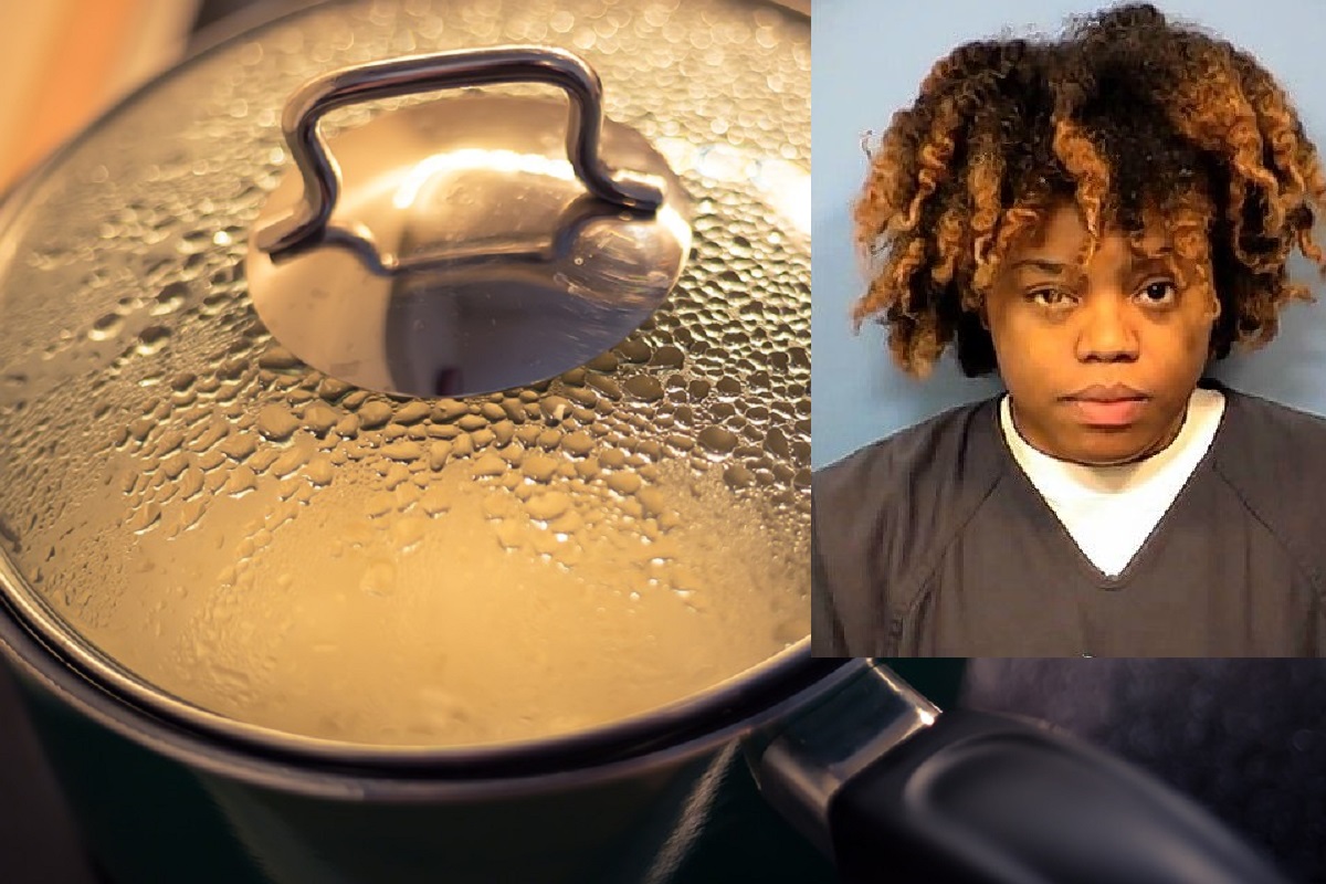 WOMAN POURS BOILING HOT WATER ON BOYFRIEND, SKIN BURNS OFF