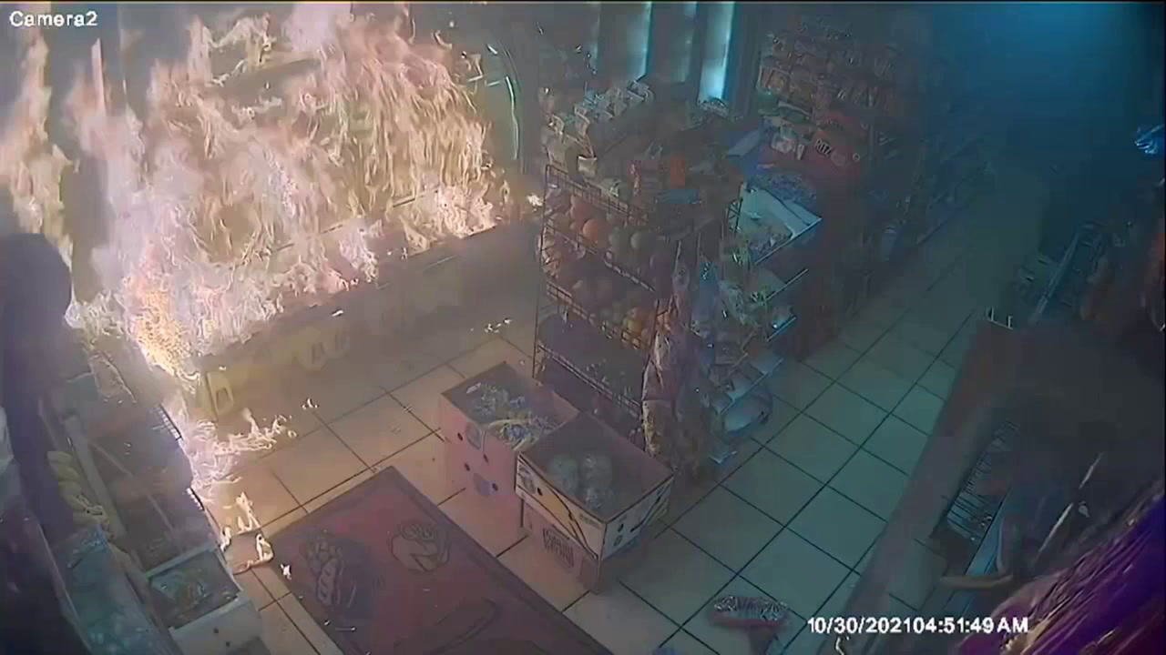 VIDEO: MAN THROWS EXPLOSIVE MOLOTOV COCKTAIL AT DELI, HUGE FIRE