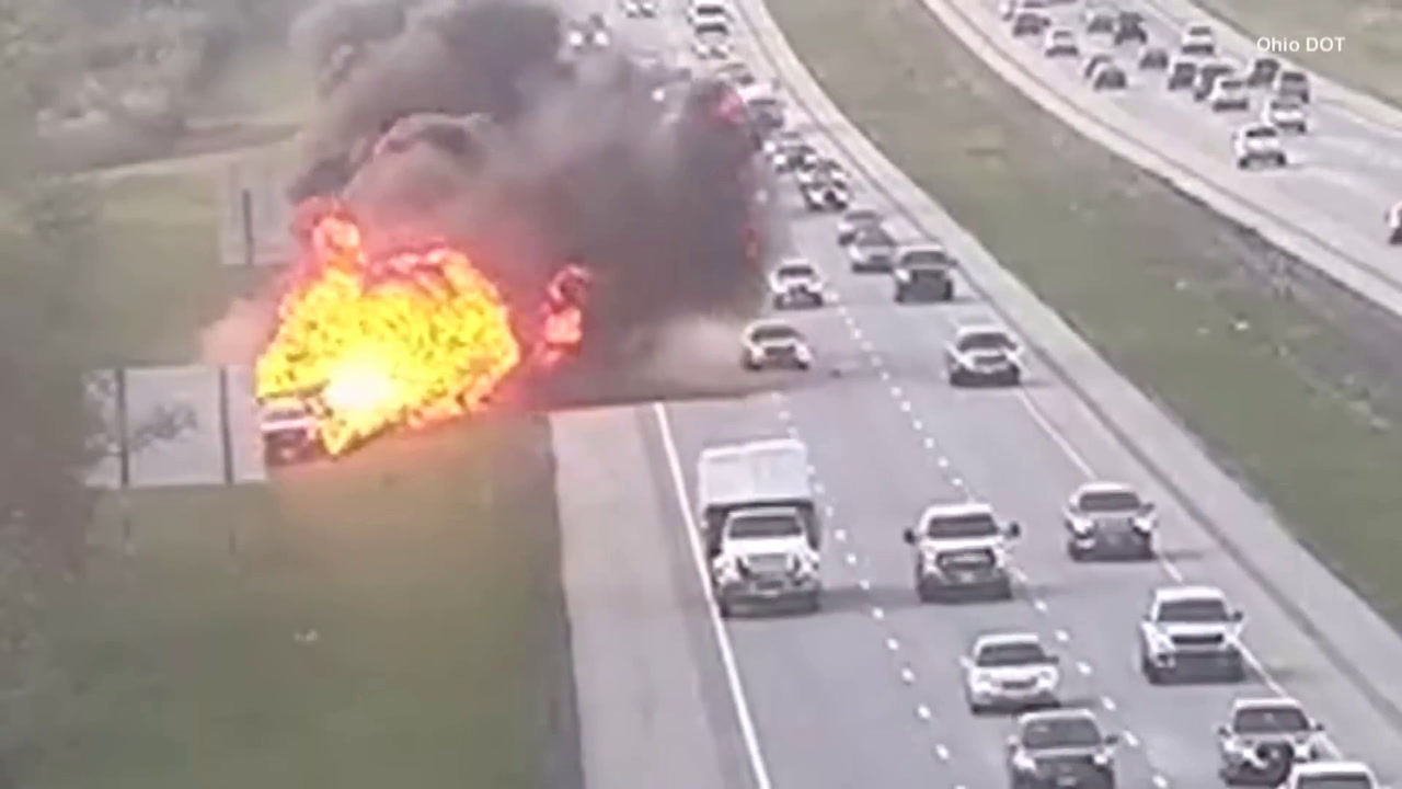 VIDEO: EXPLOSION ON INTERSTATE 77 FROM FIERY CRASH