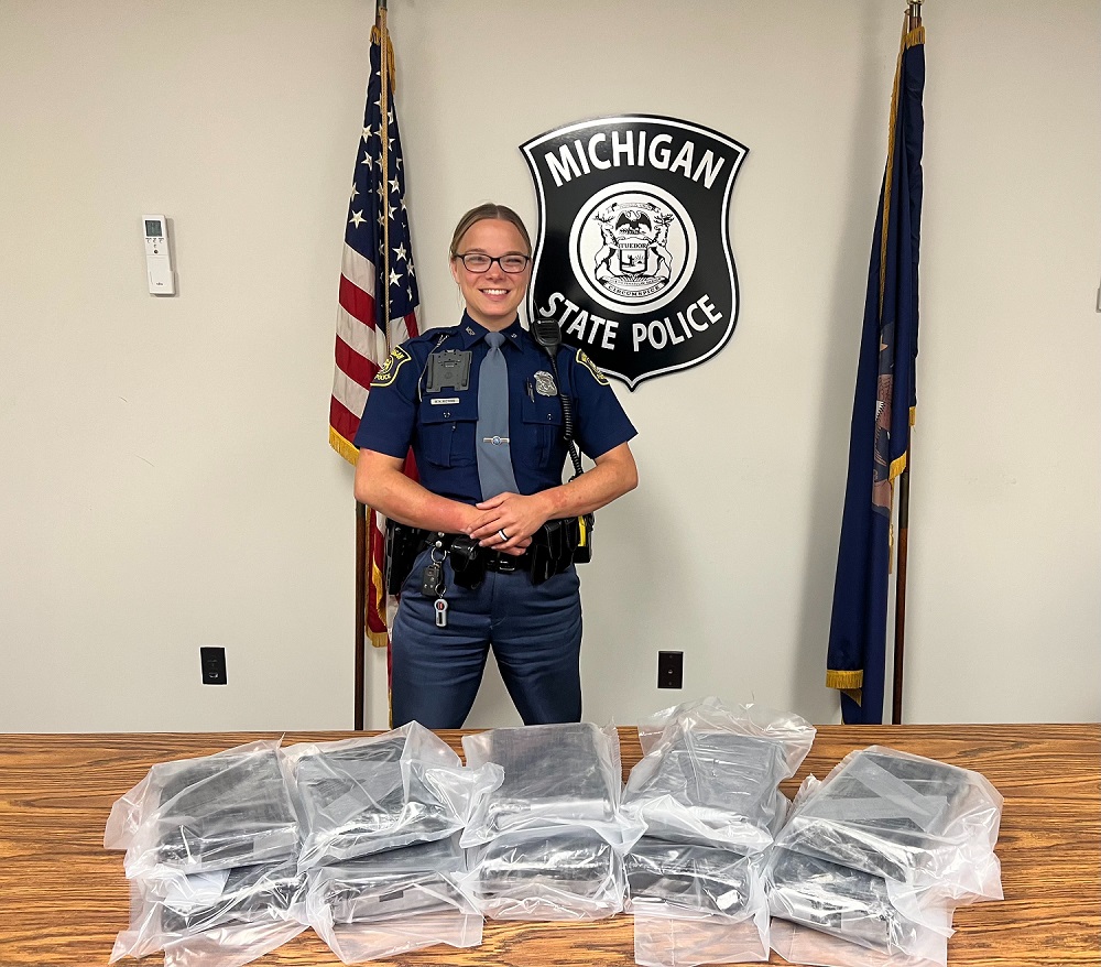 $1 MILLION IN COCAINE FOUND IN HIGHWAY TRAFFIC STOP