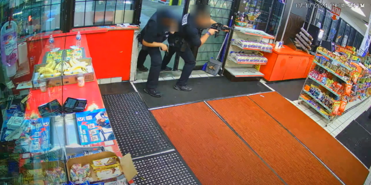 VIDEO: MAN SHOOTS AT POLICE INSIDE GAS STATION