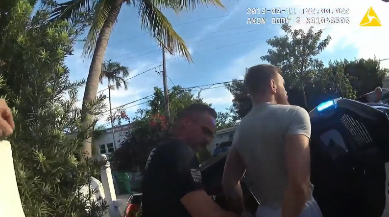 VIDEO SHOWS CONNOR MCGREGOR GETTING ARRESTED