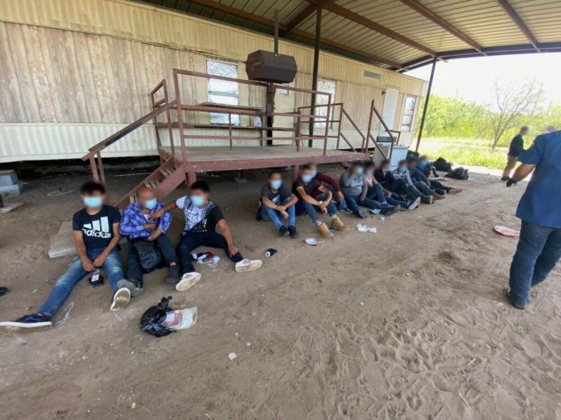 13 ILLEGAL IMMIGRANTS FOUND INSIDE STASH HOUSE