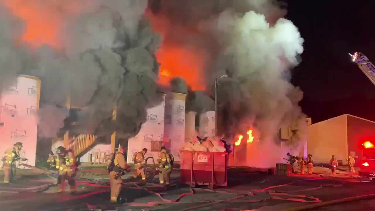 VIDEO: INTENSE APARTMENT FIRE ON ALBERMARLE ROAD