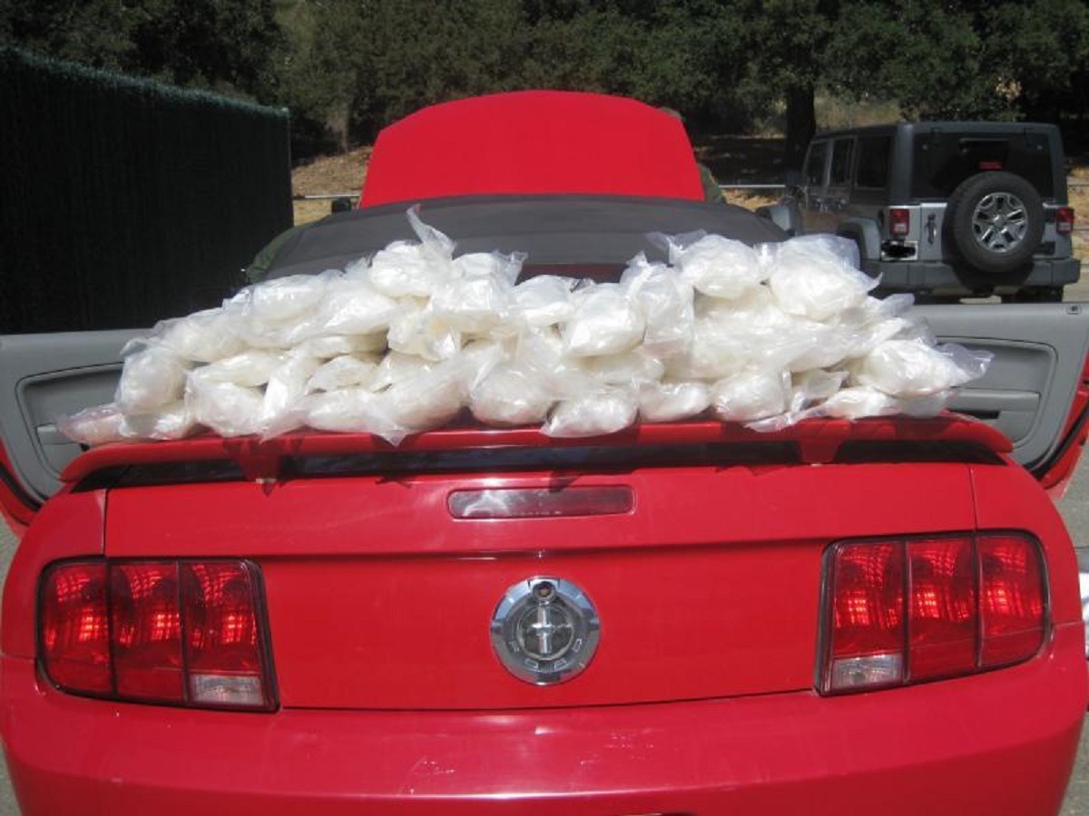$82,000 WORTH OF METH FOUND IN FORD MUSTANG GAS TANK