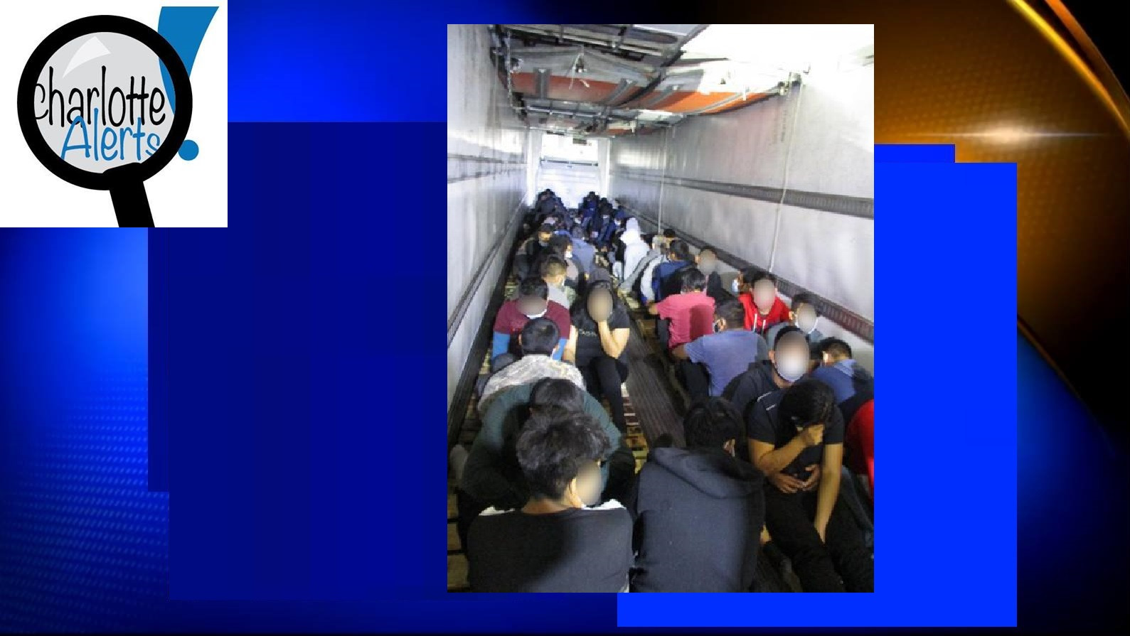 A GROUP OF 200 ILLEGAL IMMIGRANTS WERE IN THE BACK OF A COMMERCIAL TRUCK