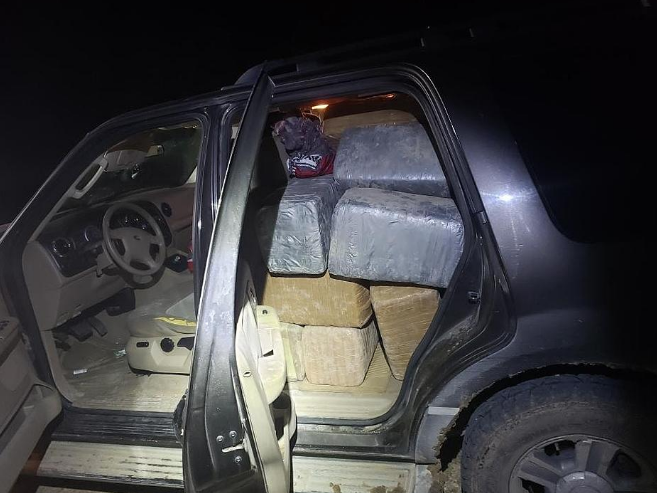 TRUCK FULL OF MARIJUANA DISCOVERED, DRIVER NO WHERE TO BE FOUND