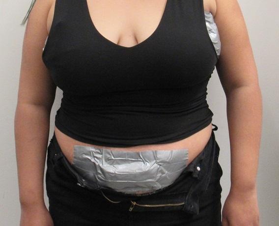 ARIZONA WOMAN TAPES COCAINE TO HER BODY