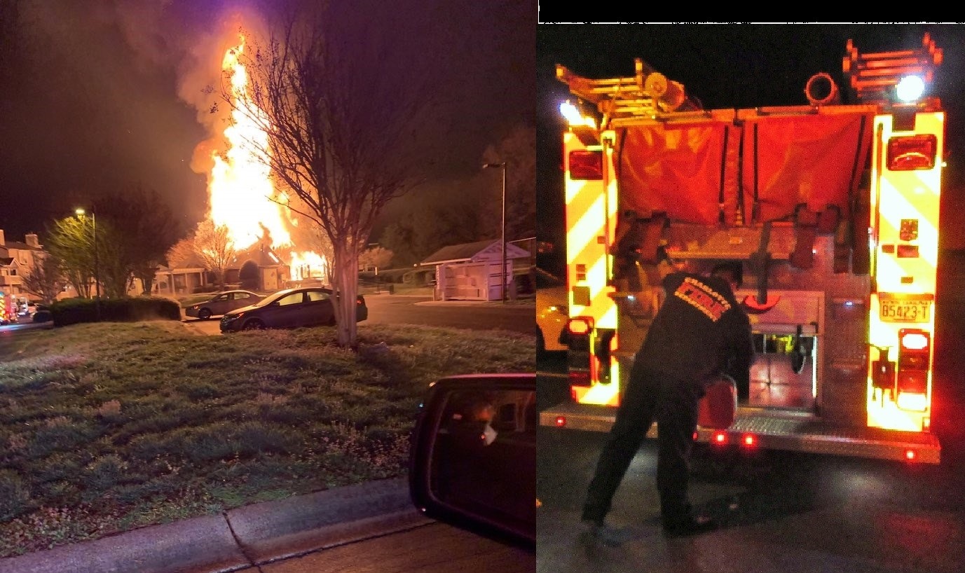 FIRE INTENTIONALLY SET AT APARTMENT COMPLEX