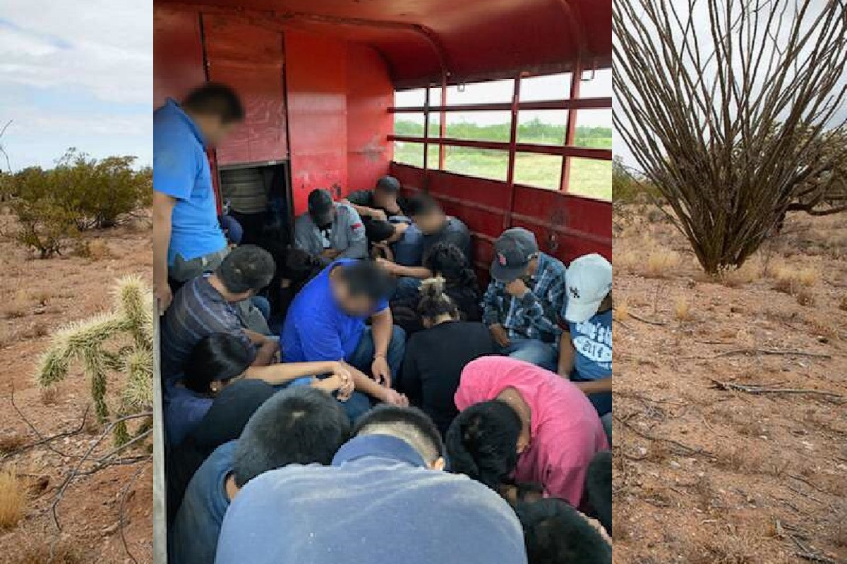 42 ILLEGAL IMMIGRANTS FOUND HIDING IN HORSE TRAILER