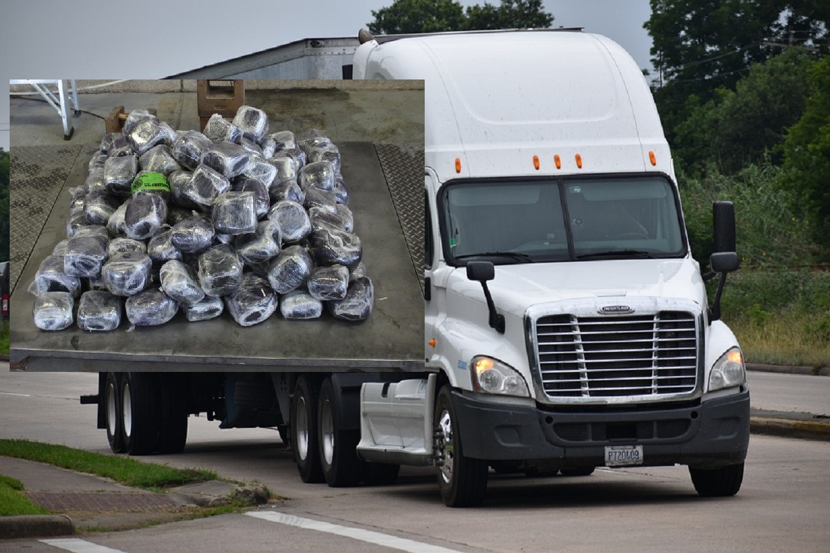 OVER $4 MILLION IN METHAMPHETAMINE SEIZED FROM 18-WHEELER TRUCK