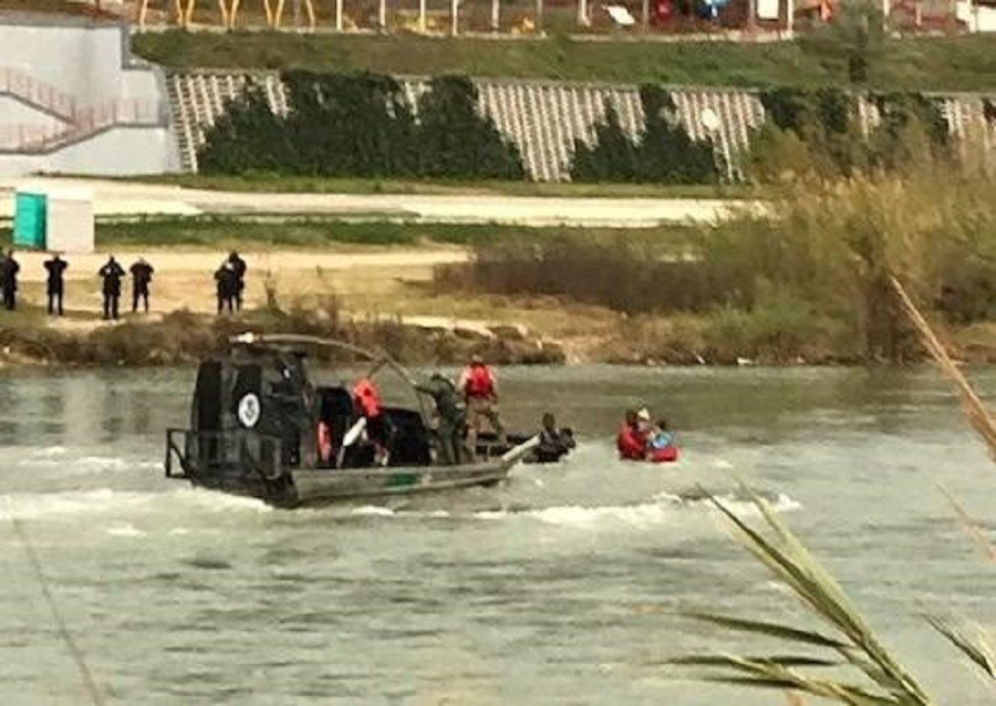 BORDER PATROL AGENTS RESCUE ILLEGAL IMMIGRANT WOMAN FROM DROWNING