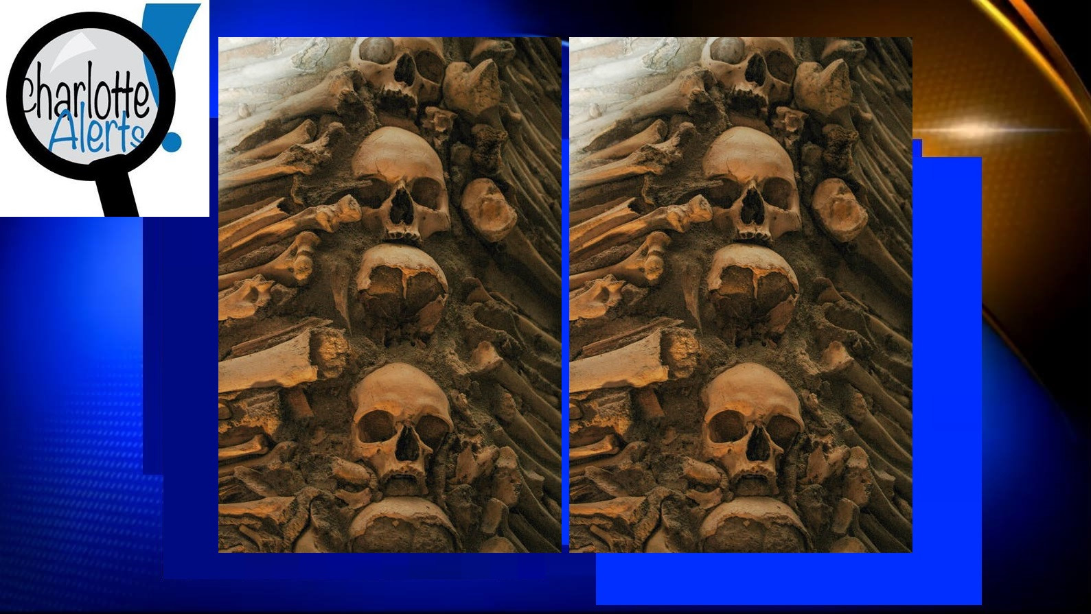 SKELETAL REMAINS OF HUMAN BODY FOUND IN WOODS IN WEST CHARLOTTE