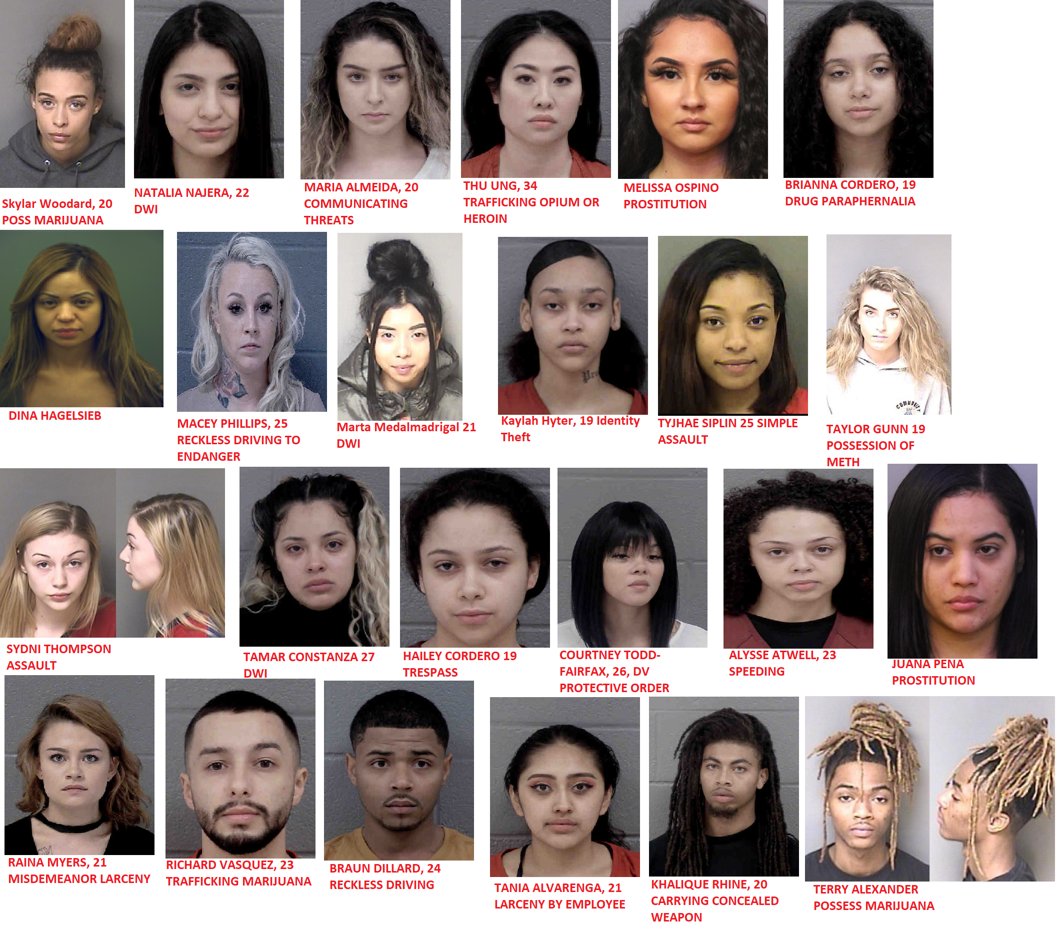 PRETTY FACE WITH A MUGSHOT, A LIST OF CUTE PEOPLE THAT GOT ARRESTED