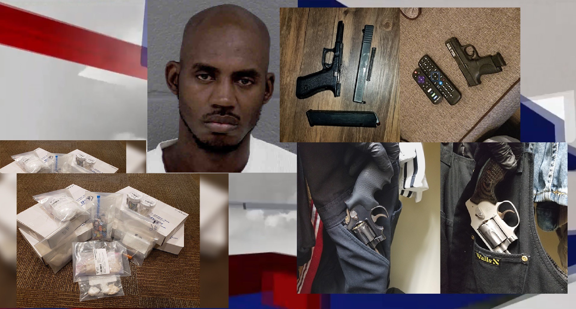 DRUG DEALER BUSTED WITH NEARLY $10,000 CASH ALONG WITH HEROIN, ECSTASY, & GUNS
