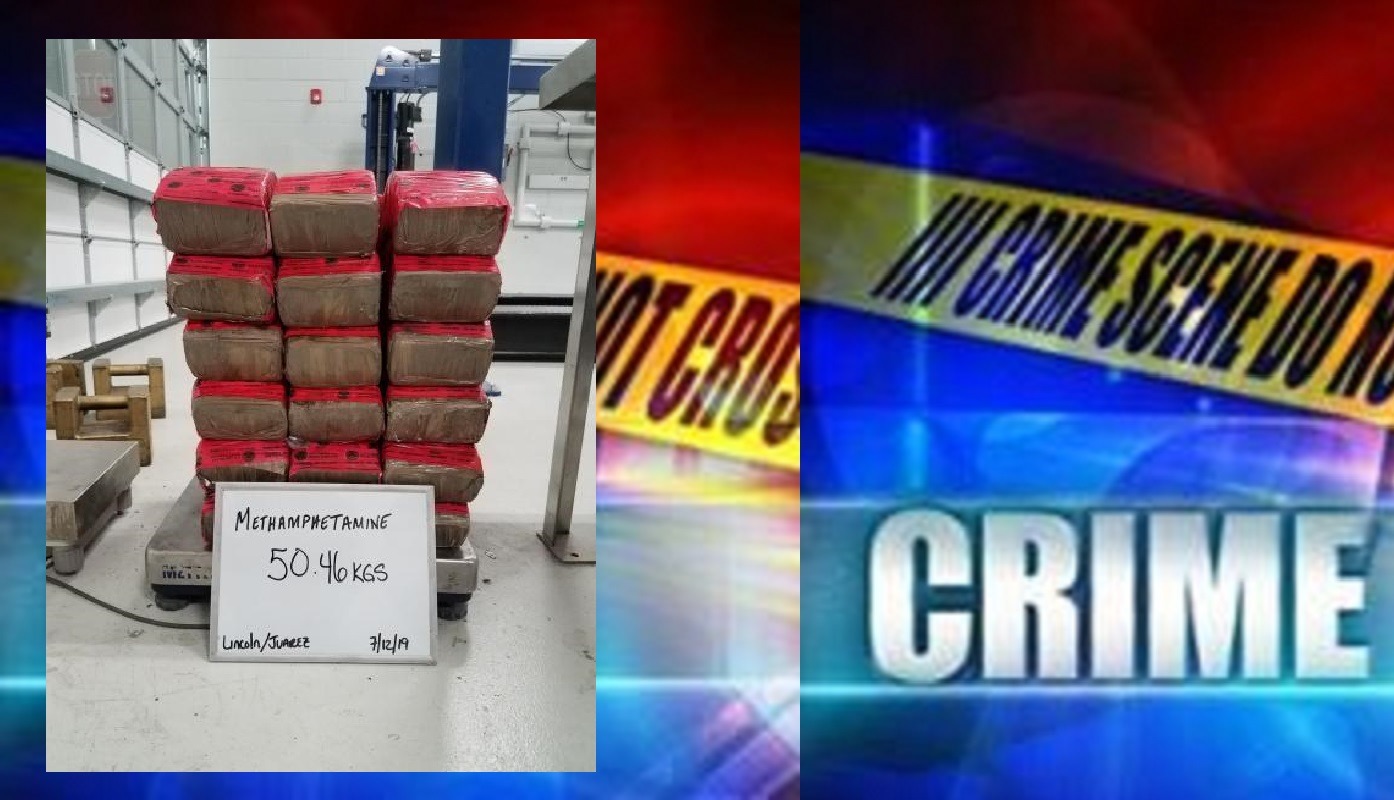 $2.2 MILLION IN METH SEIZED AT TEXAS BRIDGE