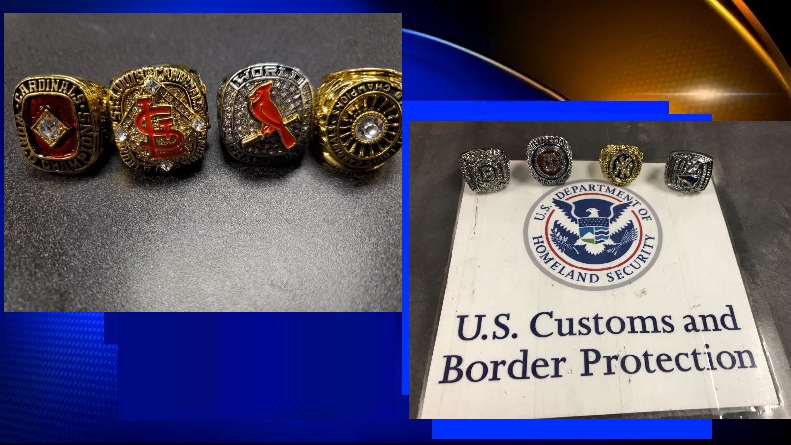 FEDS SEIZE $6 MILLION IN FAKE SUPER BOWL AND MLB WORLD CHAMPIONSHIP RINGS