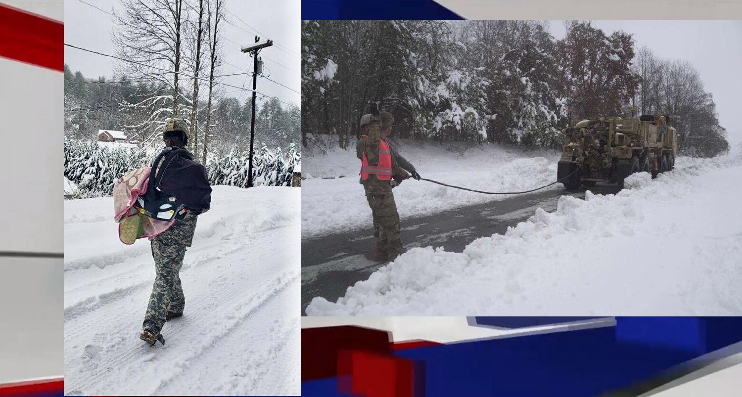 BABY TRAPPED IN SNOW STORM, RESCUED BY MILITARY