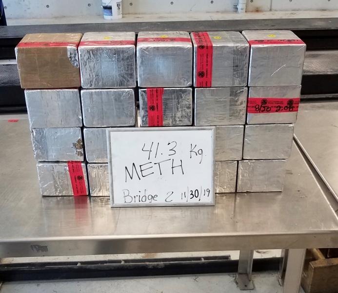 $2.3 MILLION WORTH OF CRYSTAL METHAMPHETAMINE FOUND IN CAR
