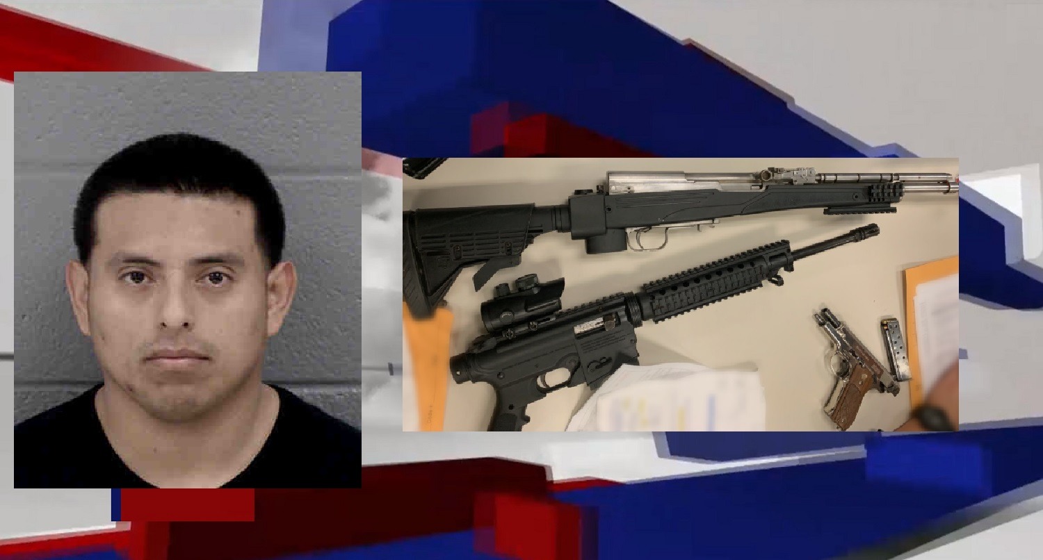 LATINO MAN ARRESTED ON GUN AND DRUG CHARGES