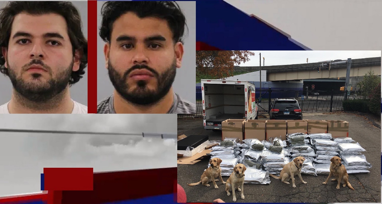 MILLIONS IN MARIJUANA FOUND ON U-HAUL TRUCK, POLICE DOGS MADE DISCOVERY