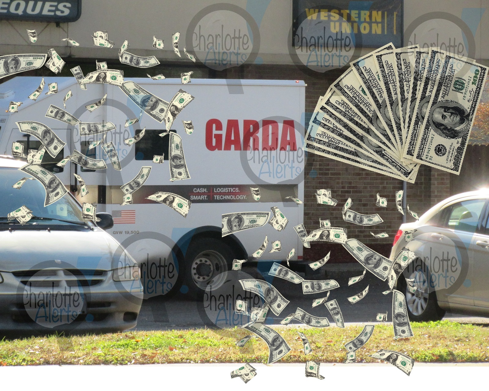 $100,000 TAKEN AFTER CASH FELL OFF ARMORED TRUCK FROM GARDA WORLD