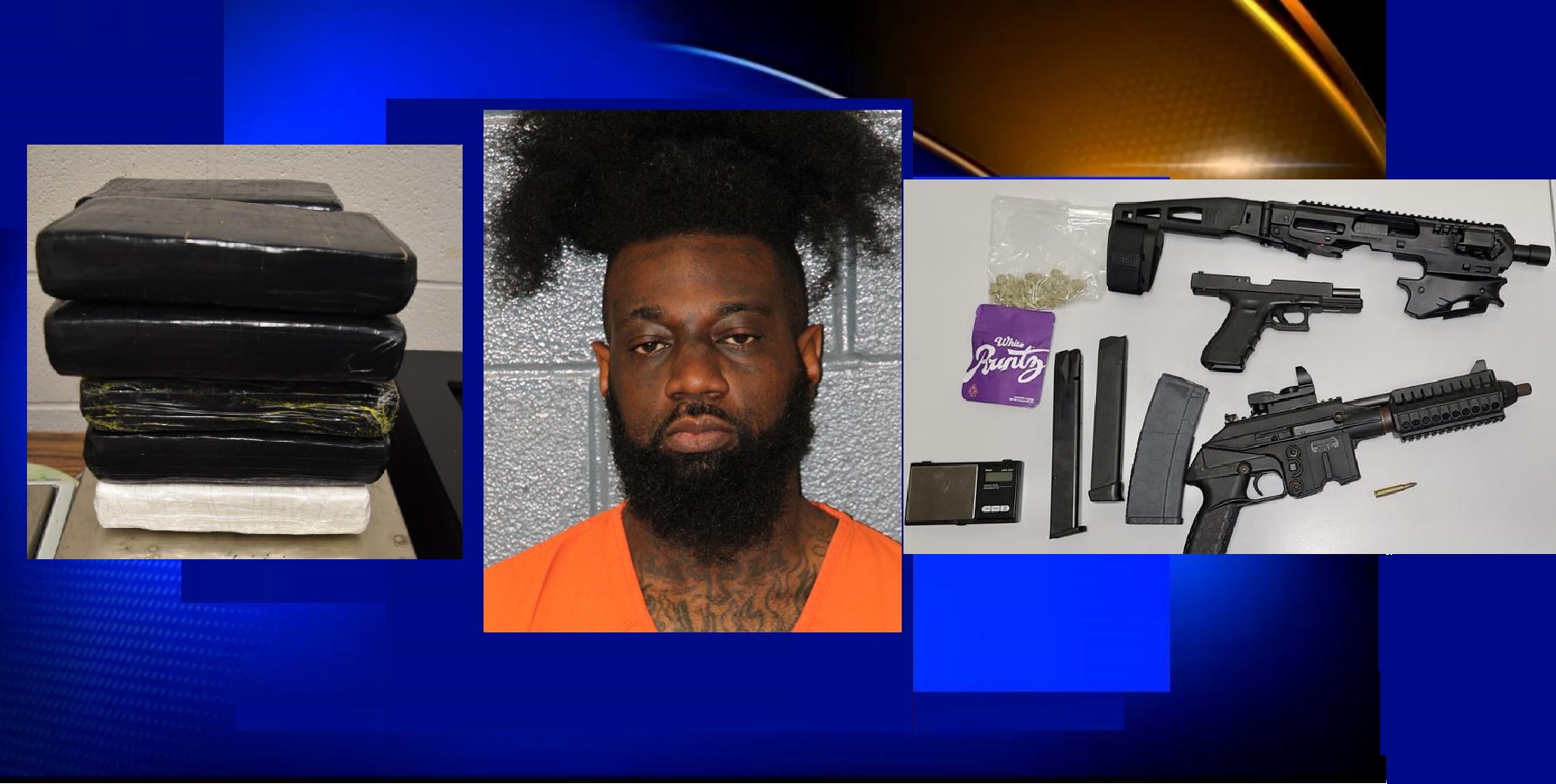 MAN HAD KILOGRAMS OF FENTANYL, OVER $50,000 CASH, SOLD GUNS TO UNDERCOVER COP