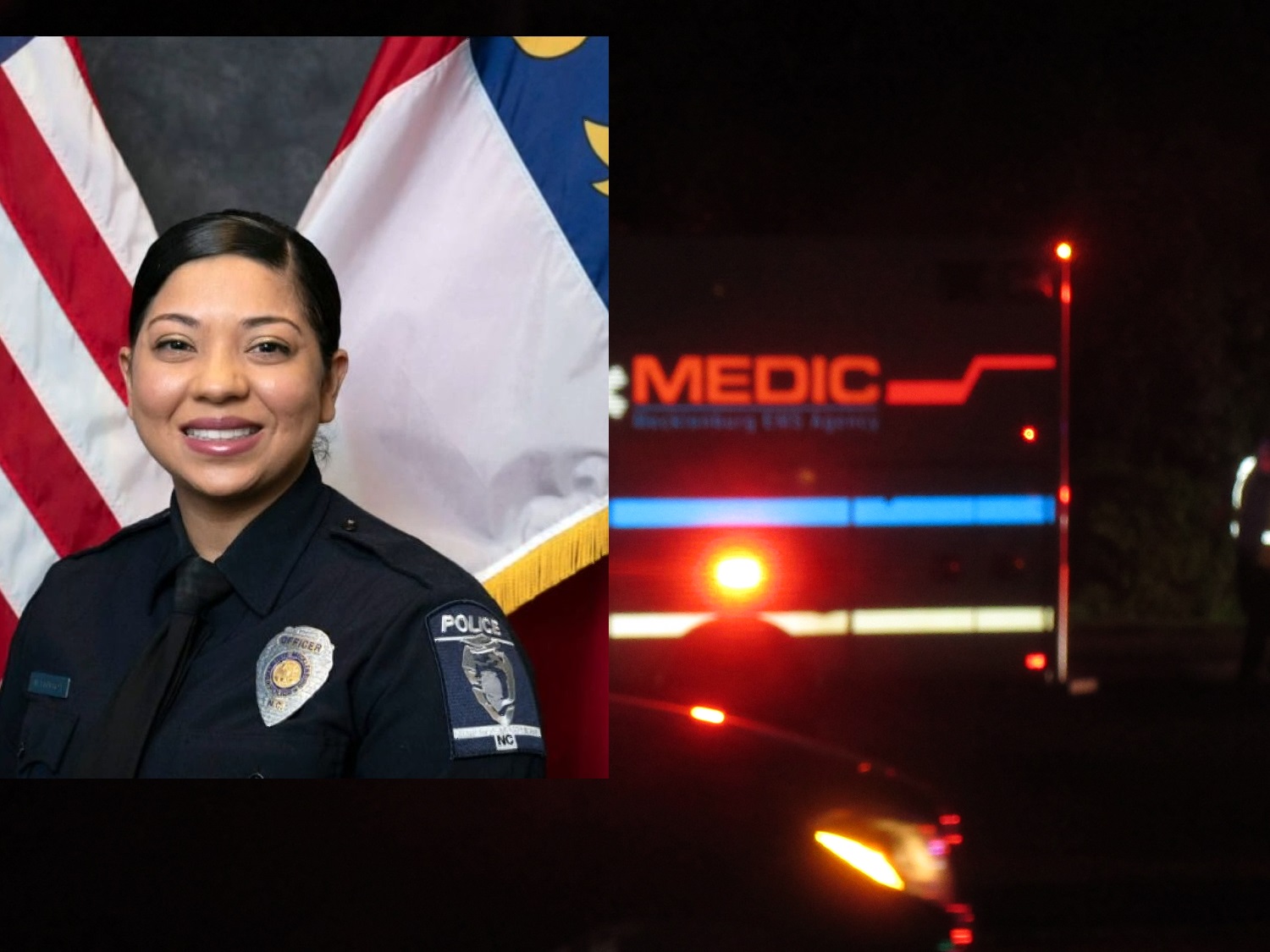 FEMALE POLICE OFFICER KILLED IN OVERNIGHT CRASH, WAS HIT BY COMMERCIAL TRUCK