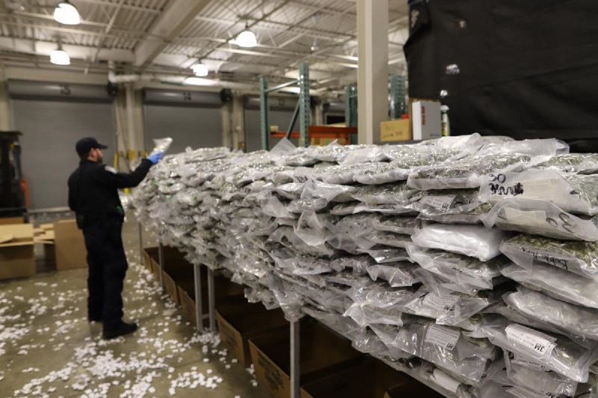 2 TONS OF MARIJUANA INTERCEPTED AT CARGO FACILITY