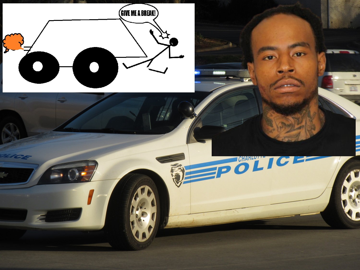 SUSPECT ARRESTED AFTER COP GETS DRAGGED AND RAN OVER IN WEST CHARLOTTE