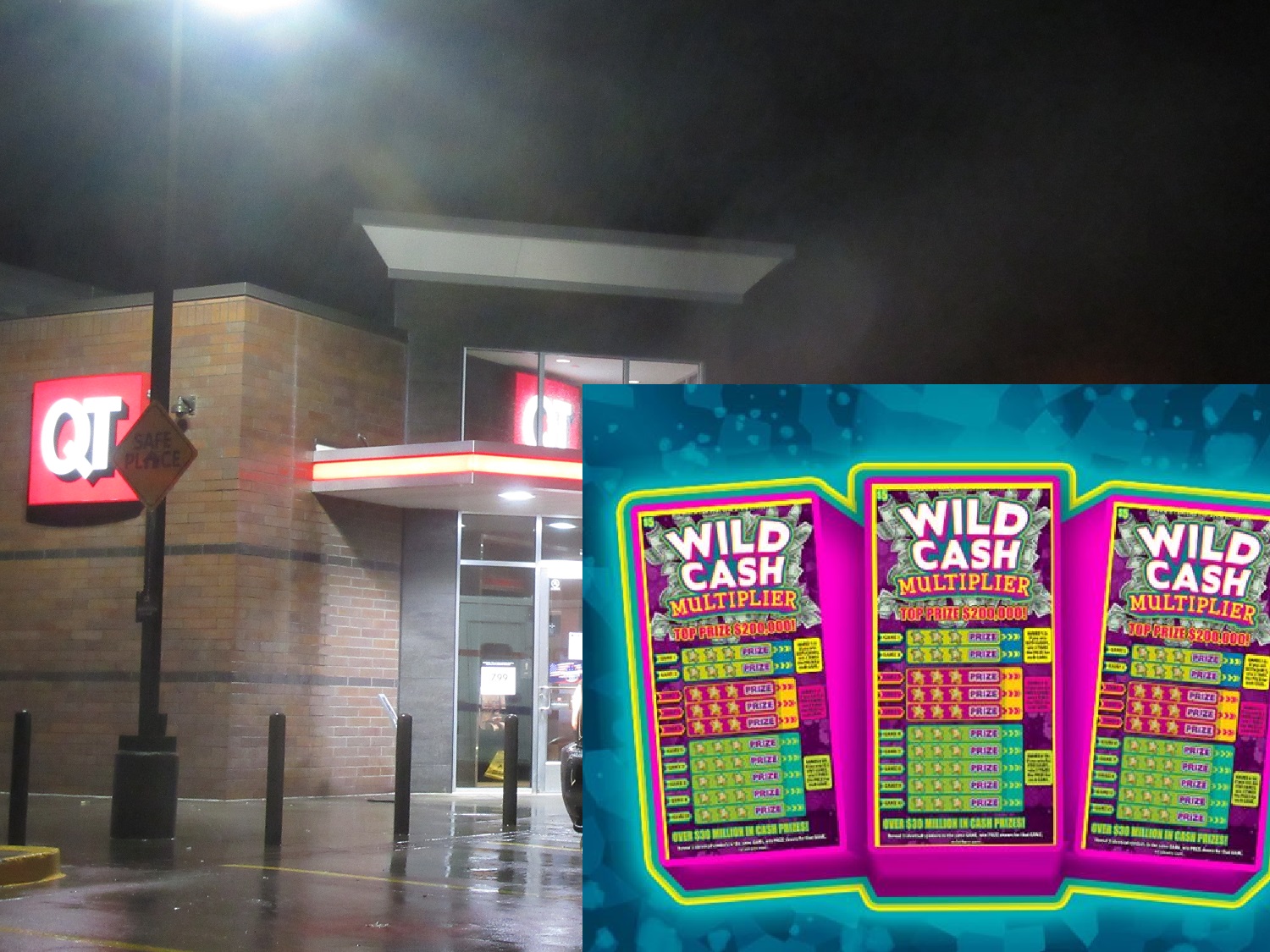 WOMAN WINS LOTTERY AT PLAZA ROAD QUIK TRIP GAS STATION