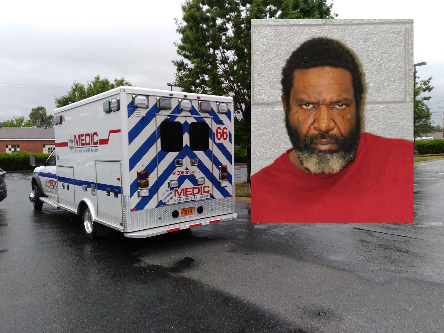 MAN KILLED ON BEATTIES FORD ROAD IN RAIN, DROPPED DEAD