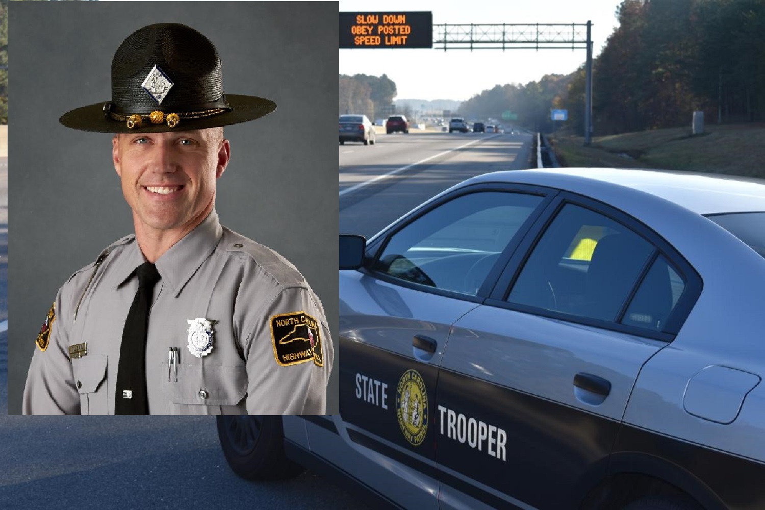 STATE HIGHWAY PATROL TROOPER SHOT DURING PURSUIT