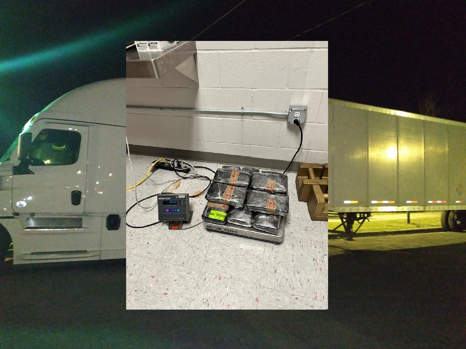 18-WHEELER TRUCK HAD $600,000 WORTH OF METH AND COCAINE