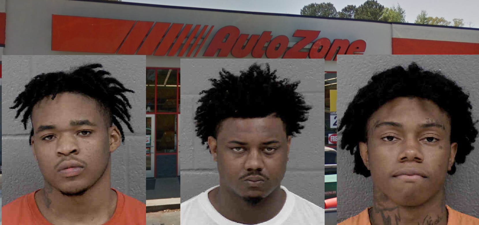 DOLLAR GENERAL AND AUTO ZONE ROBBED, 3 MEN ARRESTED