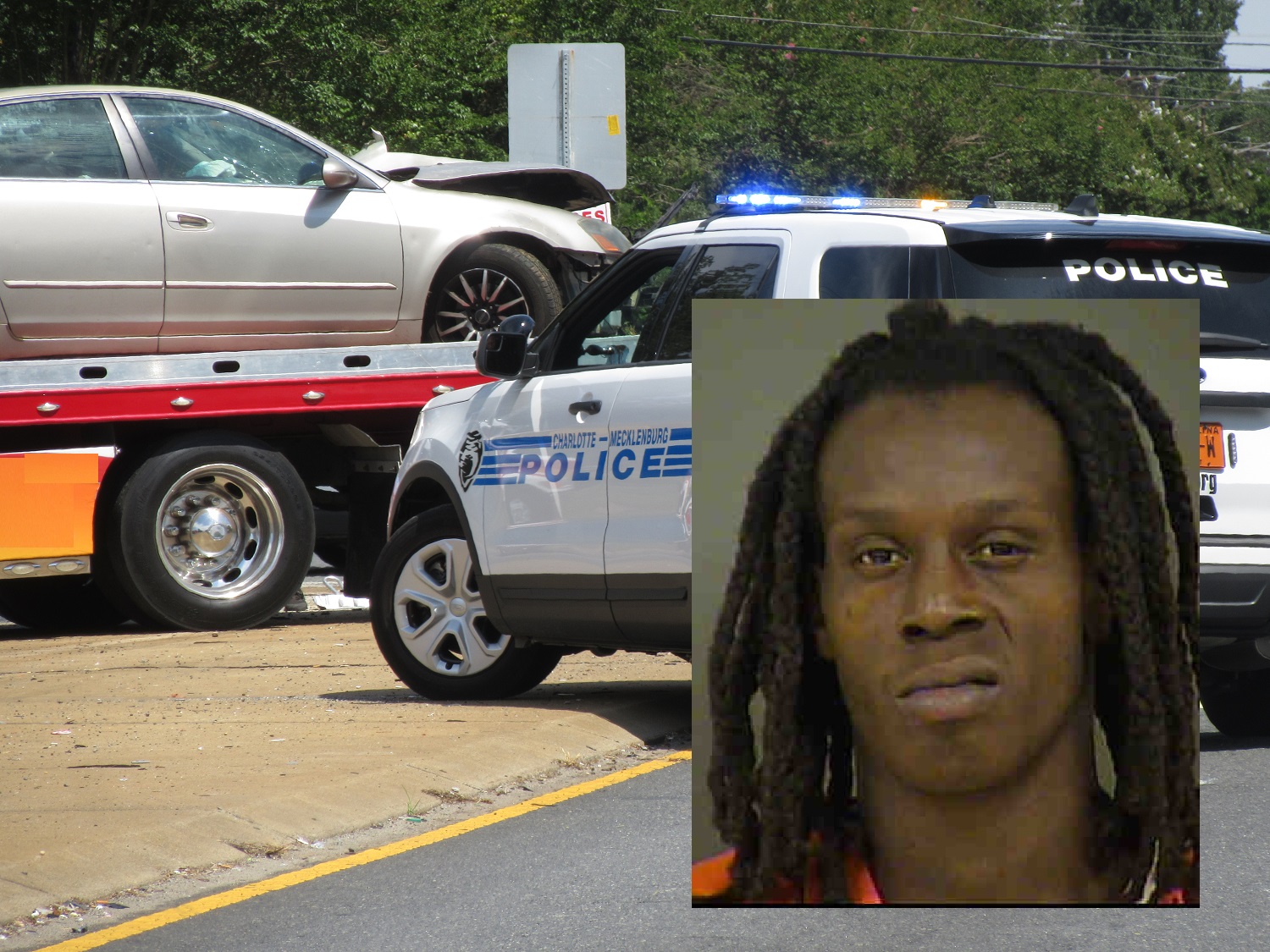 SUSPECT LEADS COPS ON HIGH SPEED CHASE AND THEN WRECKS