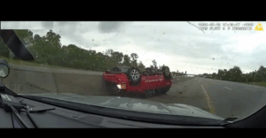 video upside down crash