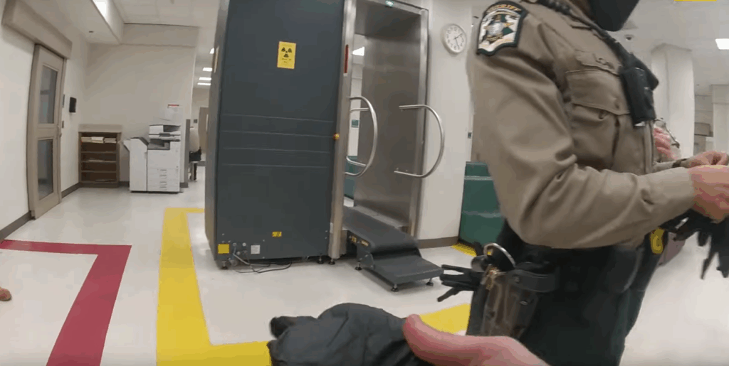 SHERIFF'S EMPLOYEE STABBED AT JAIL