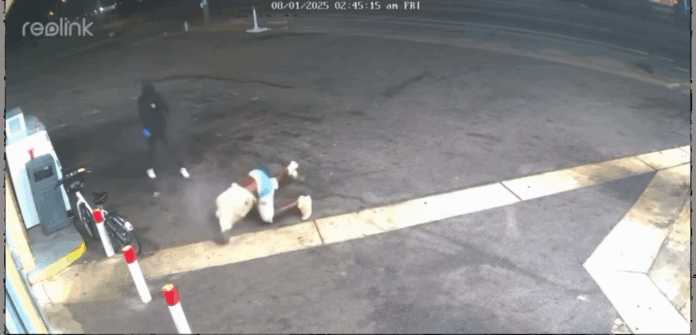 VIDEO: VICTIM SHOT MULTIPLE TIMES AT GAS STATION PARKING LOT
